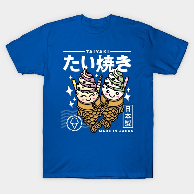 Kawaii Taiyaki Japanese Food Cute Anime Aesthetic Retro 90s T-Shirt by DetourShirts